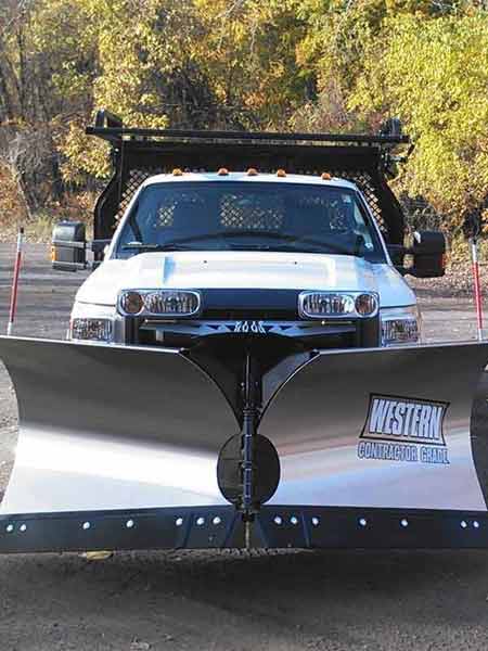 Western MVP3 Stainless Steel V Plow installed by Bart Truck Equipment LLC